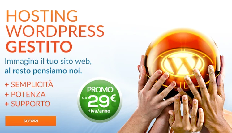 Promozione Aruba su Hosting Wordpress Hosting Wordpress Gestito