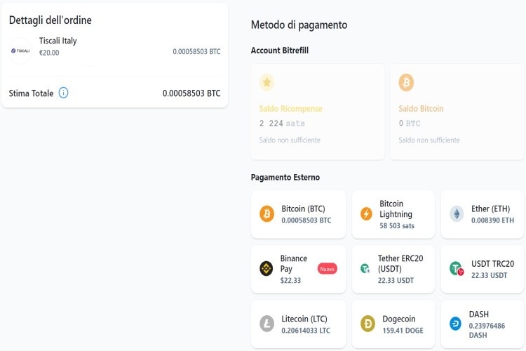 Varie cryptovalute per comprare ricarica telefonica Seleziona metodo pagamento per ricarica telefono