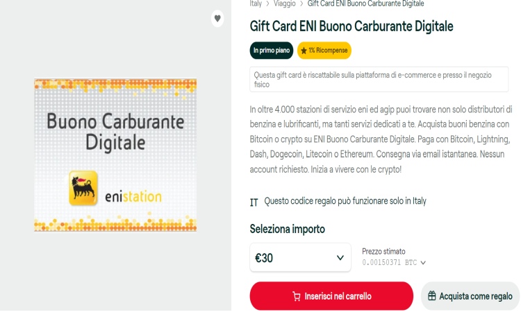 Come comprare buoni carburante