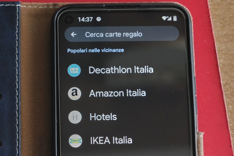 Come aggiungere Buoni  e Decathlon a Google Wallet