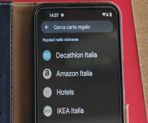 Aggiunta carte regalo Amazon a Wallet