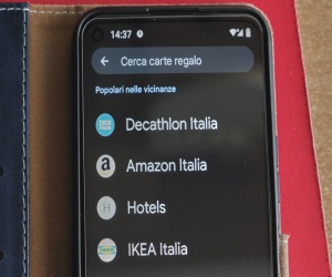 Aggiunta carte regalo Amazon a Wallet