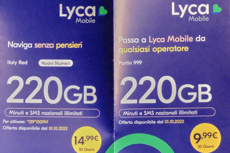 Passa Lyca Mobile offerte qualsiasi operatore