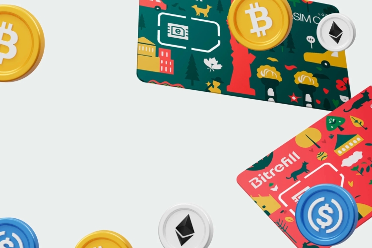 eSIM dati con bitcoin su Bitrefill