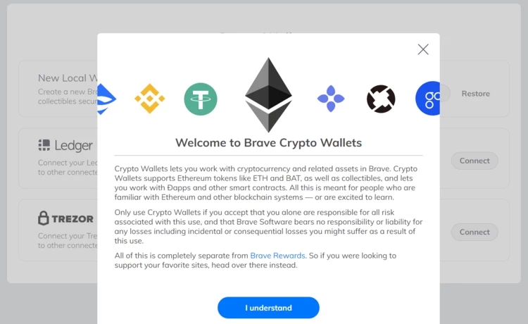 Come funziona Crypto wallet Browser Brave
