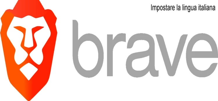 Brave logo Impostare lingua italiana Browser Brave