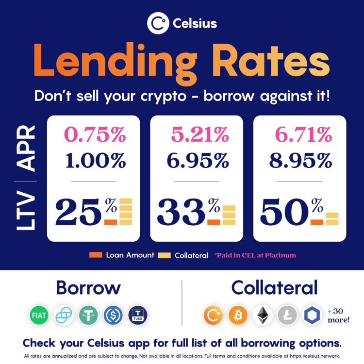 celsius network weekly interest rate