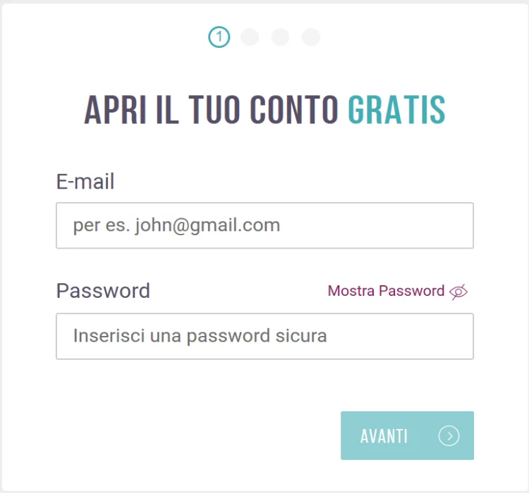 Registrazione conto Skrill