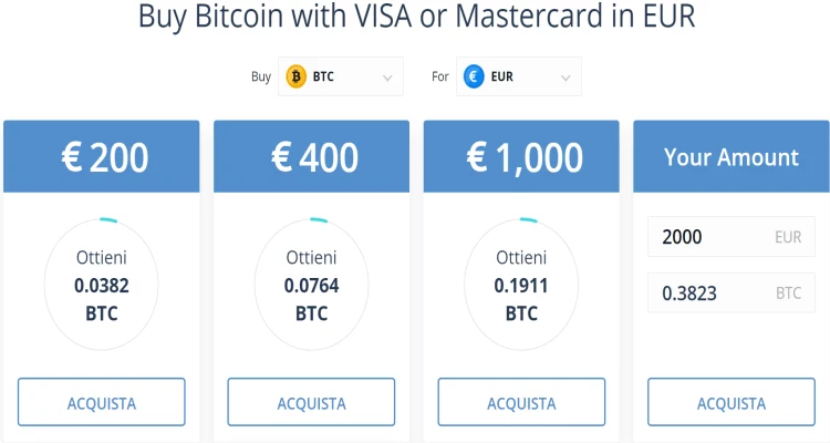 Acquista bitcoin su Cex.io