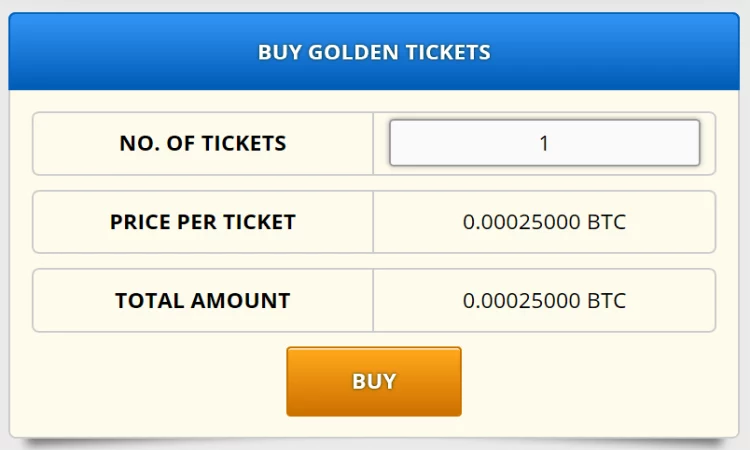 Acquista i ticket per vicnere Compra Golden Ticket win a lambo