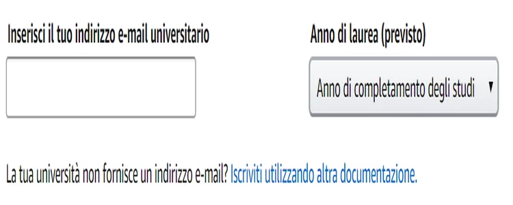 Anno completamento studi