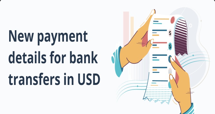 Cex.io new payment details Domestic bank transfer USD