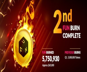 Fun token burn completed