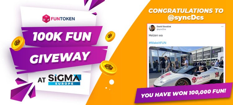 Lamborghini and Fun team at Sigma FUN token giveaway