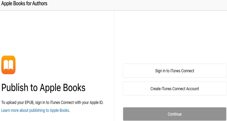 Accedi a Apple Books Publishing Portal