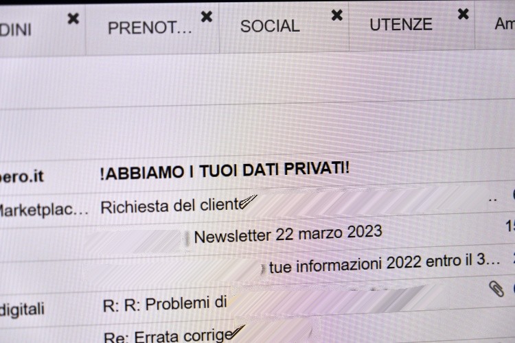 E-mail spam in account posta elettronica 28 errori sicurezza informatica non fare mai