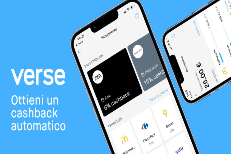 Verse cashback automatico Versecard