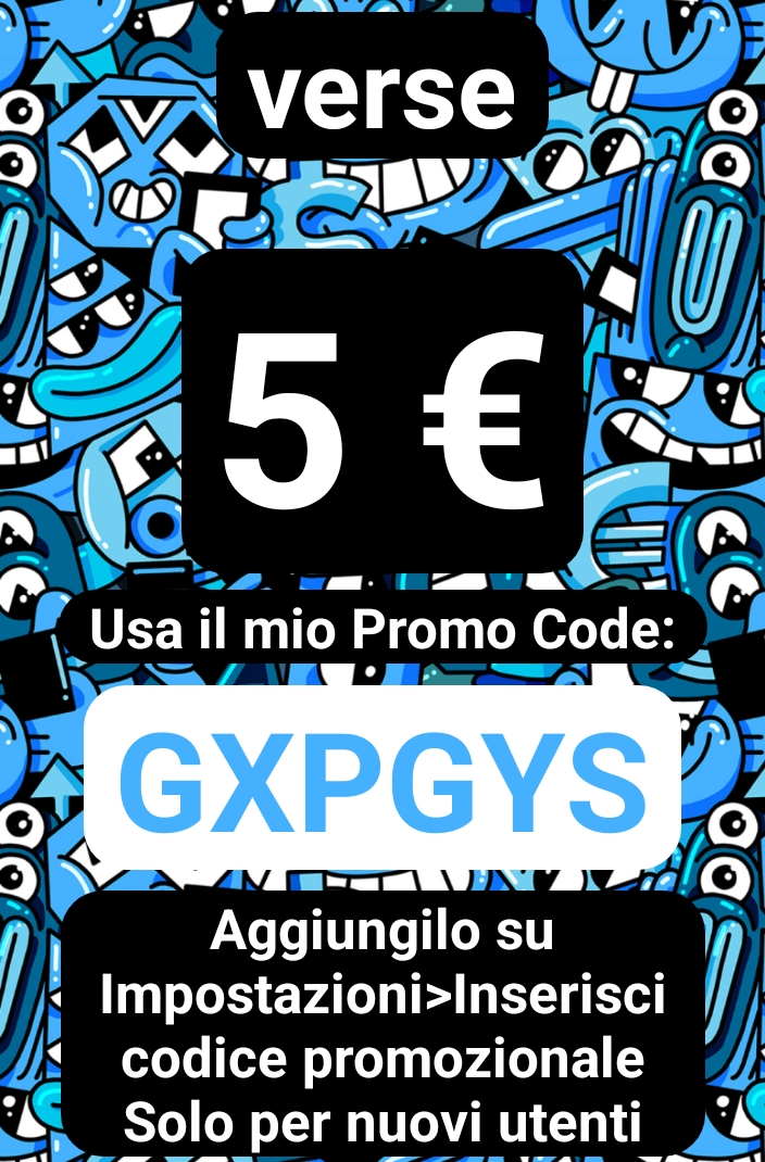 Codice promozionale Verse App GXPGYS Verse app promo code GXPGYS